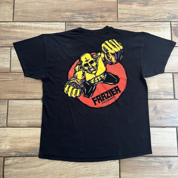 Powell Peralta Skateboards Shirt Mike Frazier Yellow Man Black Mens XLarge - Picture 2 of 13